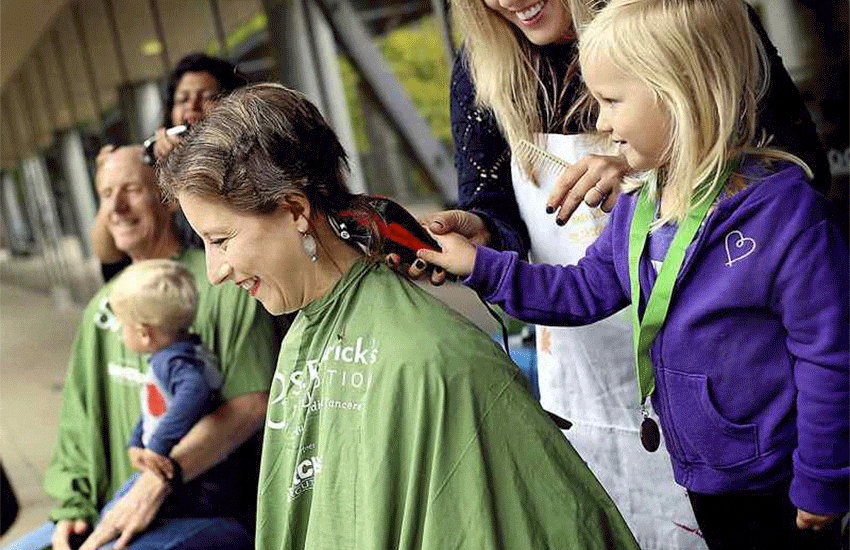 UCSC goes bald to back childhood cancer research