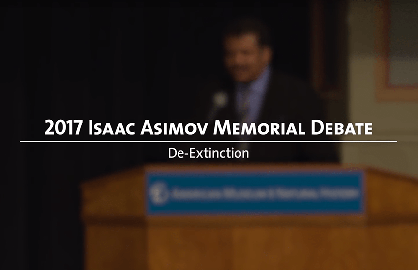 Genomics Institute Scholar Participates in Isaac Asimov Memorial Debate on De-Extinction